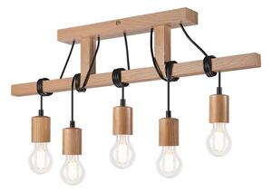 Lustră aplicată LEON 5xE27/60W/230V stejar