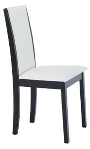 Set masa + 4 scaune din lemn , wenge alb