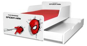 Pat pentru Baieti 2-8 ani Start Spiderman, varianta cu sertar inclus - PC-P-SPM-SRT-80
