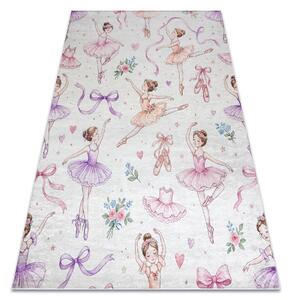 BAMBINO 61600 covor lavabil Balerina, pentru copii anti-alunecare - cremă / roz