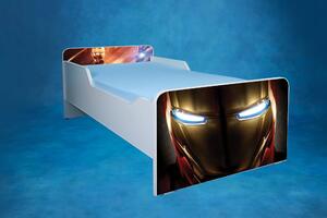 Patut personajul Iron Man 140x70 cu saltea inclusa, varianta fara sertar PTV1599