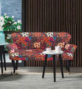 Canapea 2 persoane cocktail Relax Homs textil portocaliu