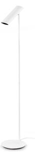 LINK 1xGU10 - Lampă de podea albă ajustabilă din oțel