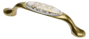Maner mobila bucatarie Orient Gold 96 mm, alama antichizata
