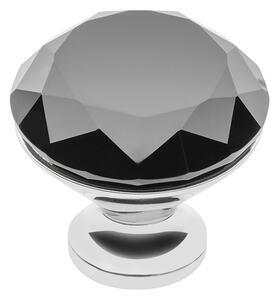 Buton mobila Black Crystal D25 mm