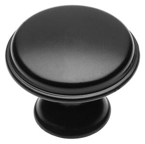 Buton mobila Cento D28 mm, negru mat