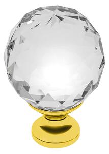 Buton mobila Crystal Palace D30 mm, auriu