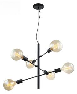 ITALUX MDM3582/6 BK - Lustră pe cablu MADALYN 6xE27/40W/230V