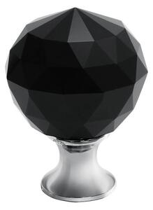 Buton mobila Crystal Palace 30x44 mm, negru
