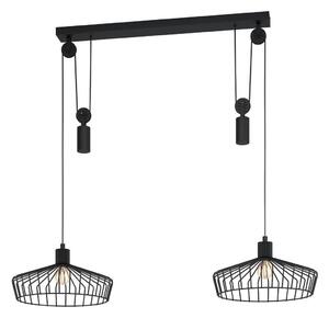 Eglo 43438 - Candelabru pe o sfoară WINKWORTH 2xE27/40W/230V