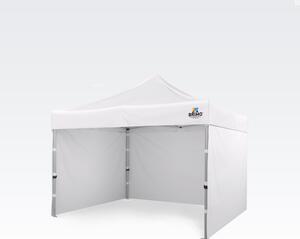 Cort de evenimente 3x3m - cu 3 pereți - Alb