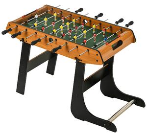 HOMCOM Masă de Fotbal Pliabilă, 22 Jucători și 2 Bile, 98x42x62,5 cm, Lemn | Aosom Romania