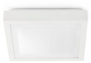 Tola 2 x E27 Alb - Plafonieră de baie albă din PMMA și aluminiu cu 2 surse de lumină