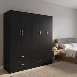 Dulap cu 5 usi, Athos, V25, Wenge, 170x42x240 cm