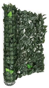 Blumfeldt Fency Bright Leaf gard de protecție împotriva vântului 300 x 150 cm 2700 frunze de culoare verde inchis
