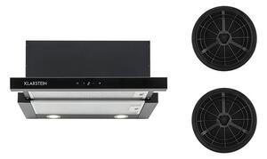 Klarstein Vinea, hotă cu recirculare, 60cm 610m³/hset de filtru cu carbune activ, negru
