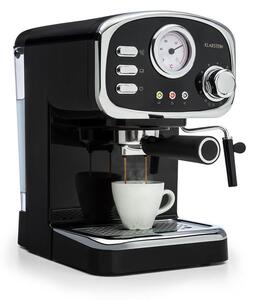Klarstein Espressionata Gusto, mașină de cafea espresso, 1100 W, 15 bar, neagră