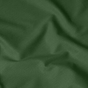 Goldea față de masă din bumbac - verde închis- ovală 140 x 180 cm