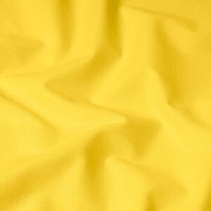 Goldea față de masă din bumbac galben - ovale 140 x 200 cm