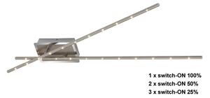 Plafonieră LED dimabilă Briloner 3252-022 TEMPALTE 2xLED/11W/230V