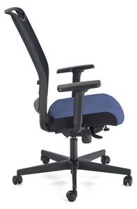 Scaun de birou ergonomic tapitat cu stofa, Giovani Albastru / Negru, l71xA68xH106-119 cm
