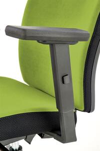 Scaun de birou ergonomic tapitat cu stofa, Pontus Verde / Negru, l68xA65xH93-108 cm