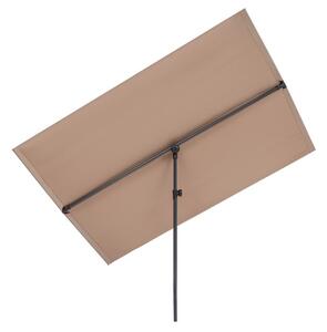 Blumfeldt Flex-Shade XL, umbrelă de soare, 150 x 210 cm, poliester, UV 50, maro deschis