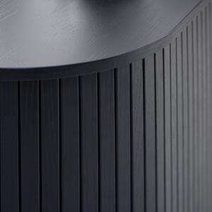 Dulap negru cu aspect de lemn de stejar 100x118 cm Nola – Unique Furniture