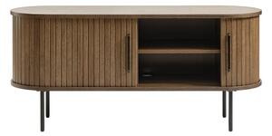 Masă TV maro cu aspect de lemn de stejar 120x56 cm Nola – Unique Furniture