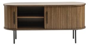 Masă TV maro cu aspect de lemn de stejar 120x56 cm Nola – Unique Furniture