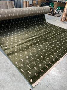 Traversa Covor, Lotos 15033-W, Verde, Latime 150 cm, Diverse Lungimi