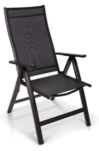 Blumfeldt London, scaun de grădină, textil, aluminiu, 6 poziții, pliabil