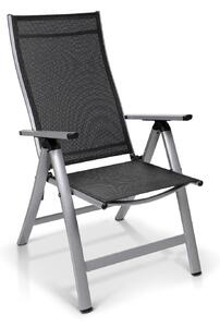 Blumfeldt London, scaun de grădină, textil, aluminiu, 6 poziții, pliabil