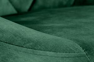 Scaun de bar tapitat cu stofa si picior metalic, Hoku-101 Velvet Verde Inchis / Negru, l47xA45xH84-106 cm