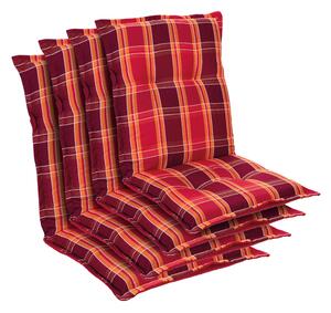 Blumfeldt Prato, pernă tapițată, pernă pentru scaun, spătar mic, scaun de gradină, poliester, 50x100x8cm, 4 x pernă bancă