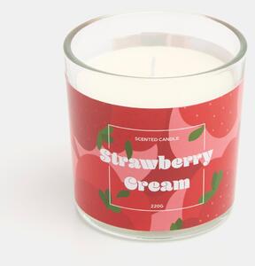 Sinsay - Lumânare parfumată Strawberry Cream - corai