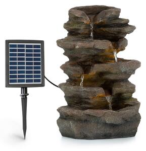 Blumfeldt Stonehenge, fântână solară, iluminat cu LED, poliresină, baterie litiu-ion