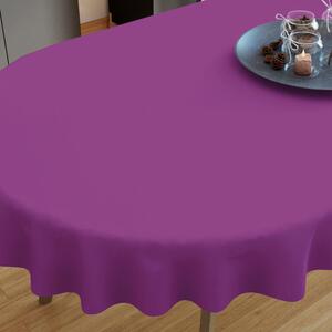 Goldea față de masă din bumbac violet - ovale 120 x 180 cm