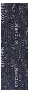 Covor negru de tip traversă 50x150 cm Wild Kitchen Board – Hanse Home