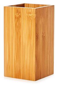 Klarstein Suport pentru ustensile de bucătărie, pătrat, aprox.12 × 23 × 12 cm (L × Î × A), bambus