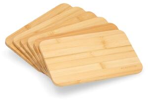 Klarstein Blaturi pentru micul dejun, blaturi pentru tăiat, set de 6 bucăți, fiecare 20x1x14 cm (LxÎxl), bambus netratat
