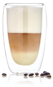 Bambuswald Pahar pentru cafea, 400 ml, lucrate manual, sticlă borosilicată