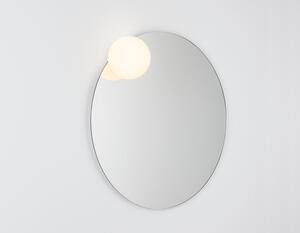 Circ Ø70 - Aplică de baie cu glob și bază rotundă oglindă cu sistem de dezaburire