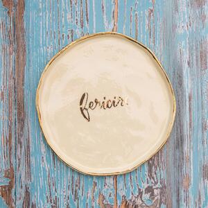 Farfurie Handmade Manifest Fericire 20cm