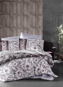 Lenjerie de lux din Satin imprimat bumbac STI27 Mocha V1