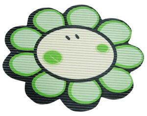 Covoras baie din spuma poliuretanica, Smiley Flower Verde