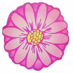 Covoras baie din spuma poliuretanica, Flower roz