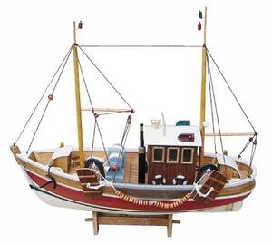 Barca de pescuit din lemn 45x38.5cm 5160