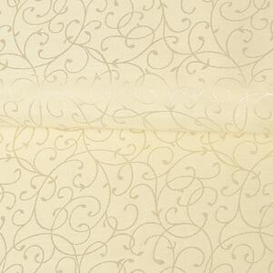 Goldea țesătură decorativă de lux pentru fețe de masă - vanilie desen stilou 150 cm