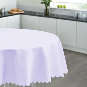 Goldea față de masă din teflon - albă cu nuanță violet - ovală 140 x 200 cm